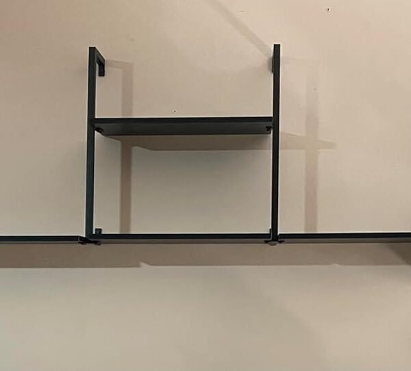 Wall Mounted Bookshelves, 80″ Floating Shelves for Wall, 8-Tier Wooden Hanging Bookshelf, Easy Installation Book Organizer for Home Office, Living Room, and Bedroom